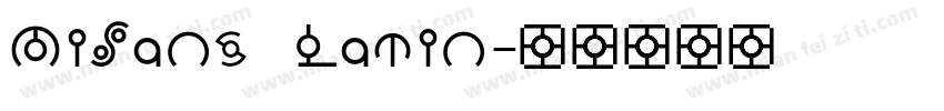 MiSans Latin字体转换